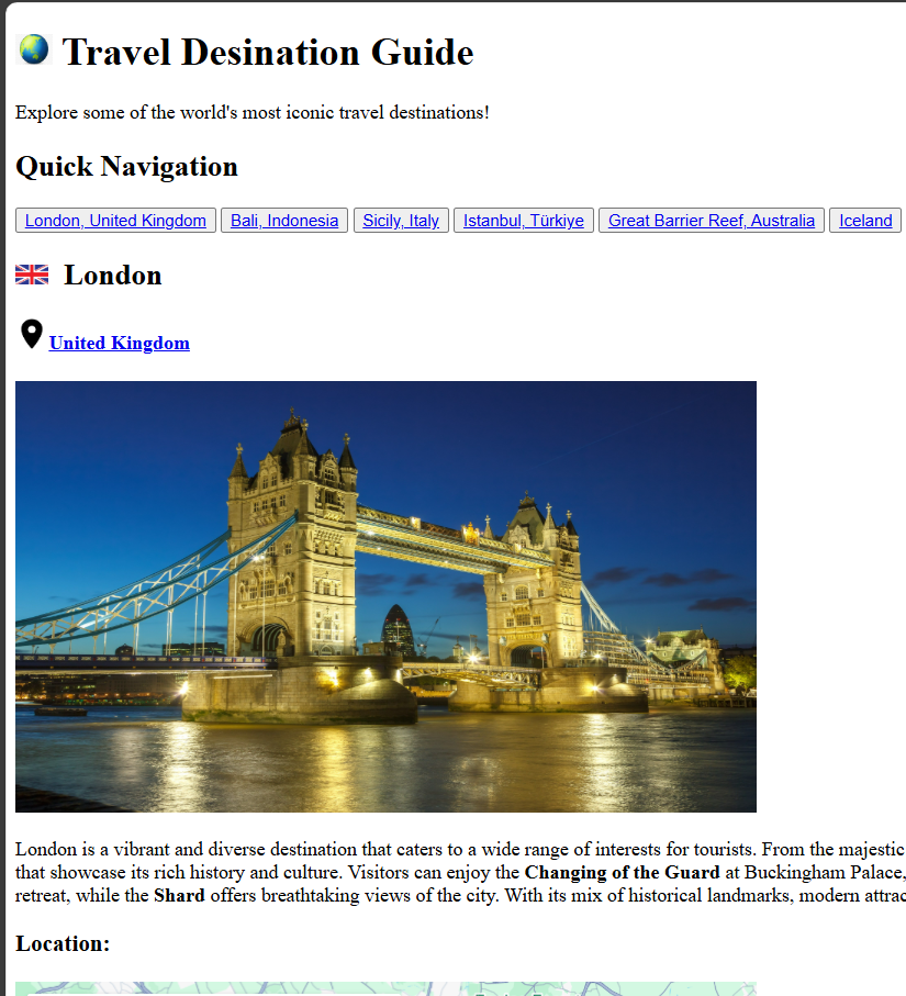 Final HTML project